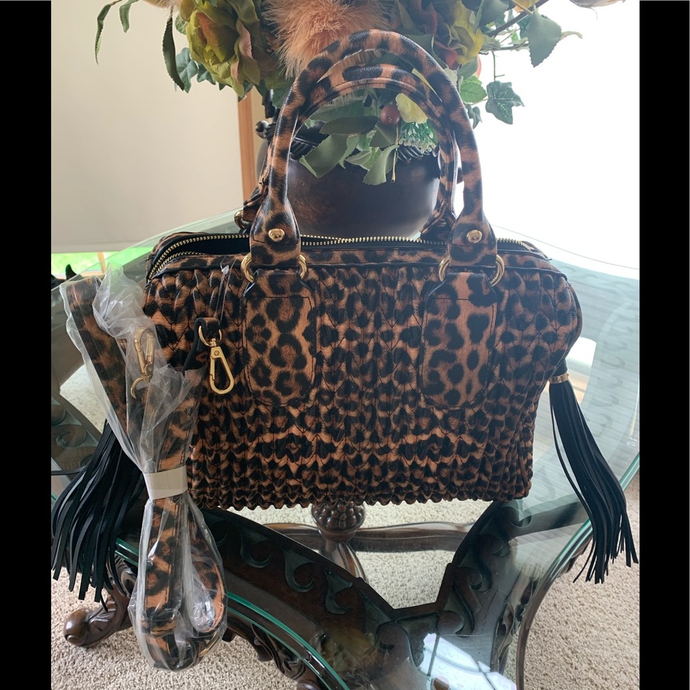 Leopard Shoulder Bag Handbag NWOT